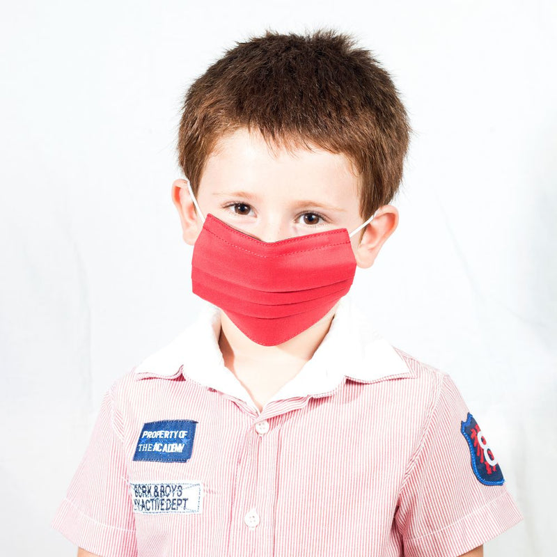 Colorful Face Mask for Kids Blue & Red - Currved