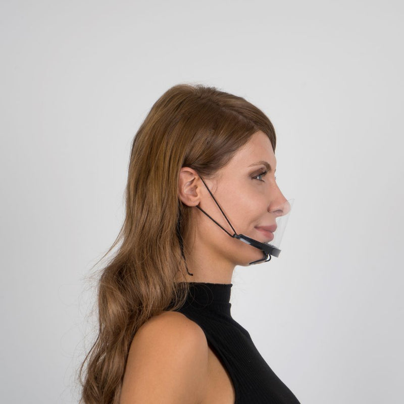 Face Mouth Shield | Face Mouth Guard Black - Currved