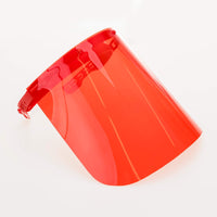 Magic Visors Colored | Face Shield Colored | Red - Currved