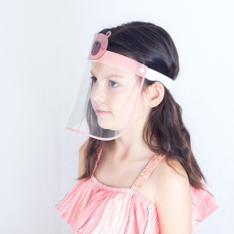 Magic Visors Face Shield for Kids Pink 2 - Currved