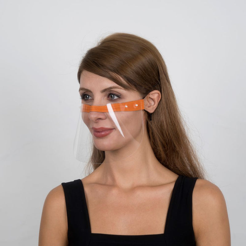 Nosty Face Shield  - Orange - Currved