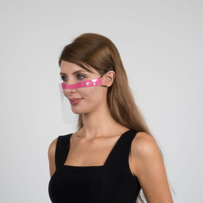 Nosty Face Shield  - Pink - Currved